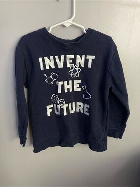 Kids Navy "Invent The Future" Science Sweatshirt